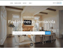 Tablet Screenshot of pensacolahomesnow.com